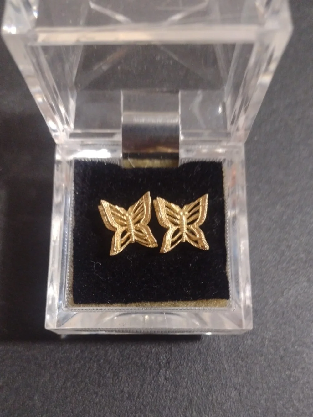 Gold Butterfly Stud Earrings - Women Jewelry